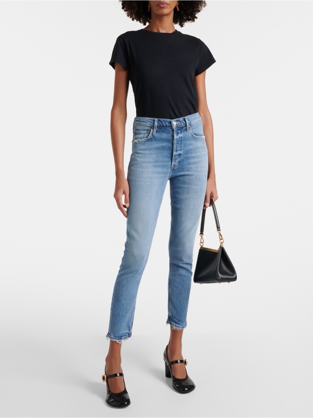 Agolde Women’s Dark Blue Slim Jeans - Picture 5 of 9